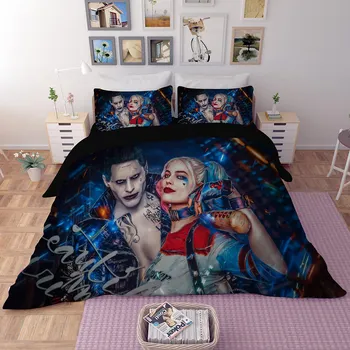 New Suicide Squad Cartoon Harley Quinn 3D bedding set The Joker comforter bedding sets bedclothes UK Single Double Super king
New Suicide Squad Cartoon Harley Quinn 3D bedding set The Joker comforter bedding sets bedclothes UK Single Double Super king