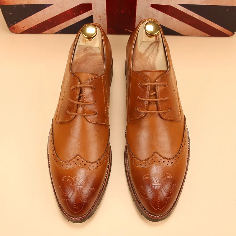 men's luxury caving brogue cow leather shoes printed breathable wedding nightclub dresses flats oxfords bullock shoe zapatos man
men's luxury caving brogue cow leather shoes printed breathable wedding nightclub dresses flats oxfords bullock shoe zapatos man