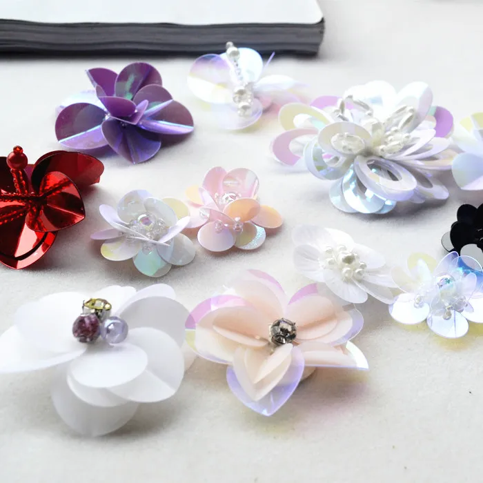 50pieces/lot three dimensions Handmade sequins flower patch series clothes shoes diy decoration accessories
50pieces/lot three dimensions Handmade sequins flower patch series clothes shoes diy decoration accessories