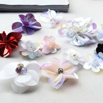 50pieces/lot three dimensions Handmade sequins flower patch series clothes shoes diy decoration accessories
50pieces/lot three dimensions Handmade sequins flower patch series clothes shoes diy decoration accessories