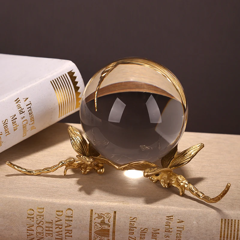 Stylish Crystal Ball Model Decorative Desktop Copper Dragonfly Miniatures Gift and Craft Embellishment Accessories Furnishing
Stylish Crystal Ball Model Decorative Desktop Copper Dragonfly Miniatures Gift and Craft Embellishment Accessories Furnishing