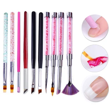 Gradient Drawing Nail Brush UV Gel Painting Pen French Tip Brush Rhinestone Handle Brush Cuticle Remover Pen Nail Art
Gradient Drawing Nail Brush UV Gel Painting Pen French Tip Brush Rhinestone Handle Brush Cuticle Remover Pen Nail Art