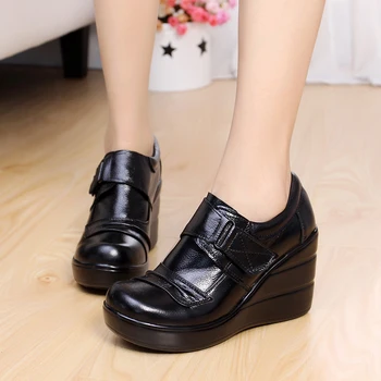 Cowhide Genuine Leather Platform Spring And Autumn Deep Mouth Single Shoes high-heeled Platform Women Shoes Wedges
Cowhide Genuine Leather Platform Spring And Autumn Deep Mouth Single Shoes high-heeled Platform Women Shoes Wedges