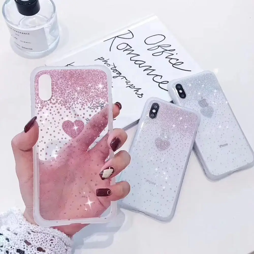For iPhone 8 Plus Case Luxury Glitter Love Heart TPU Soft Cover For iPhone XR XS X(10) XS Max 6 6s Plus 7 8 Coque Fundas Hoesjes
For iPhone 8 Plus Case Luxury Glitter Love Heart TPU Soft Cover For iPhone XR XS X(10) XS Max 6 6s Plus 7 8 Coque Fundas Hoesjes