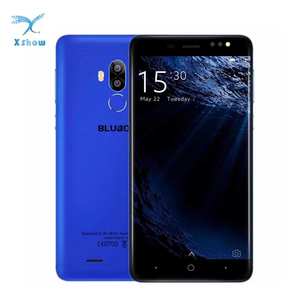 

BLUBOO D1 Smartphone 5.0" 8MP Dual Back Camera MTK6580 Quad Core 2GB RAM 16GB ROM Android 7.0 Nougat 2600mAh Mobile phone