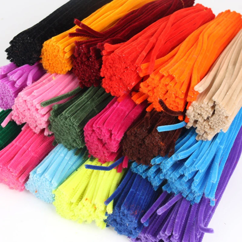 Description Picture 5 of item100pcs 30cm Chenille Stems Pipe Cleaners Children Educational Toys Handmade Colorful Chenille Stems Pipe for DIY Craft Supplies