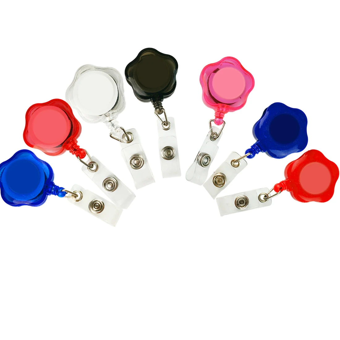 Creative Design Cute Flower Shape ID Holder Name Tag Card key Badge Holder Retractable Round Solid Translucent ID Holder
Creative Design Cute Flower Shape ID Holder Name Tag Card key Badge Holder Retractable Round Solid Translucent ID Holder