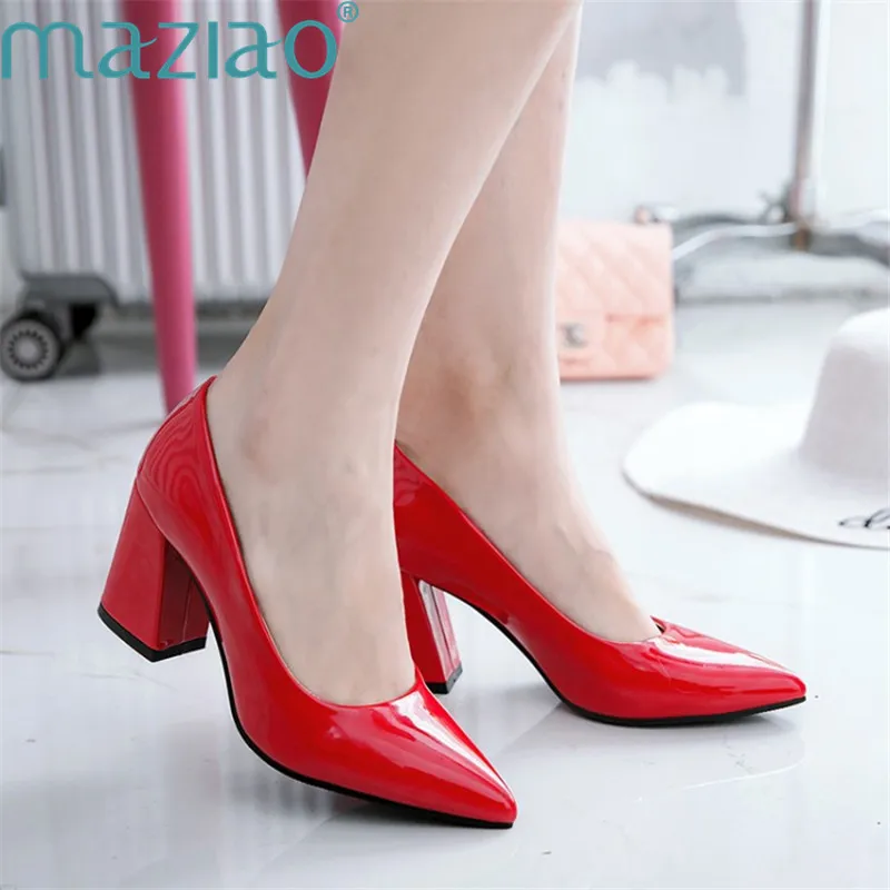 Women Shoes Pointed Toe Shallow Mouth Thick Heel Mary Jane Shoes Sexy Female Shoe Pumps High Heels MAZIAO
Women Shoes Pointed Toe Shallow Mouth Thick Heel Mary Jane Shoes Sexy Female Shoe Pumps High Heels MAZIAO