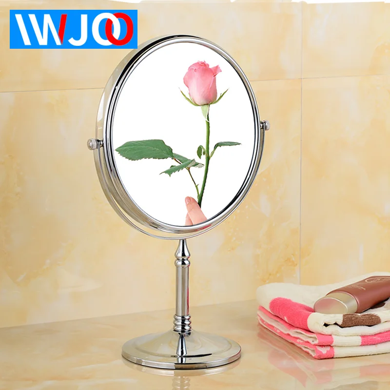 Bathroom Mirror Stainless Steel 2 Face Rotating Cosmetic Mirror Round Bedroom Tabletop Make Up Mirror Magnifying 8 Inch
Bathroom Mirror Stainless Steel 2 Face Rotating Cosmetic Mirror Round Bedroom Tabletop Make Up Mirror Magnifying 8 Inch