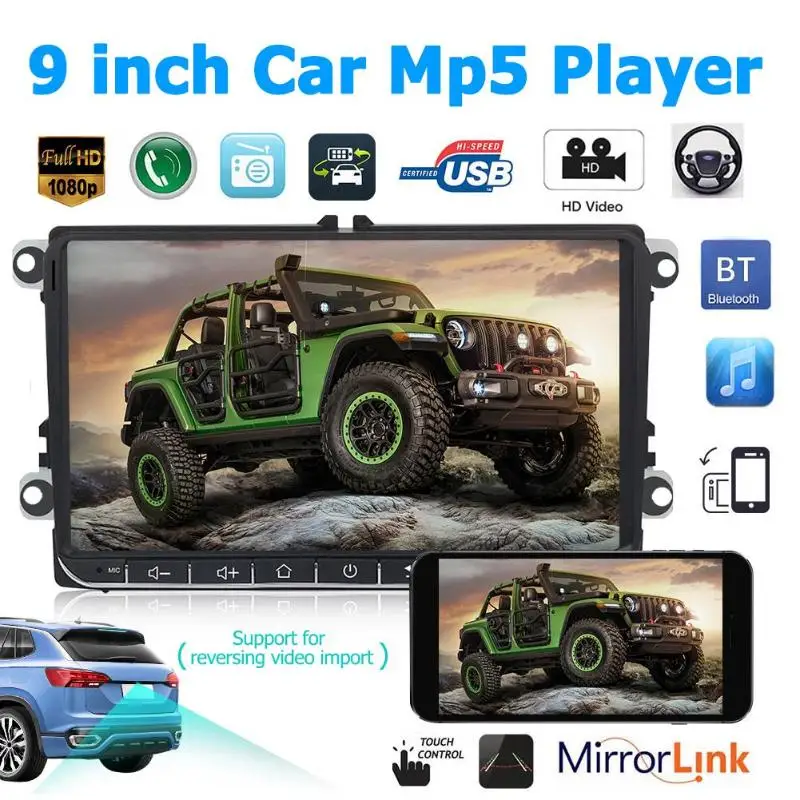 VODOOL 2 Din Car DBA+ Radio Autoradio 2din Stereo 9" Touch Screen Video MP5 Player Bluetooth Auto Audio Multimedia Player For VW
VODOOL 2 Din Car DBA+ Radio Autoradio 2din Stereo 9" Touch Screen Video MP5 Player Bluetooth Auto Audio Multimedia Player For VW