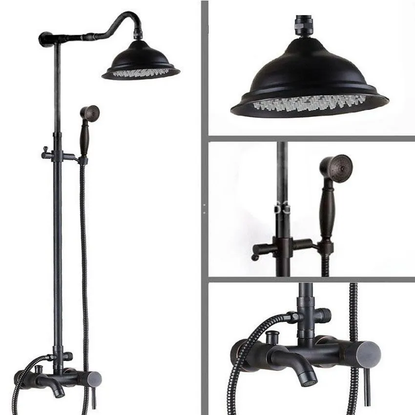 Brass Black Oil Rubbed Bronze Bathroom Rainfall Bathtub Shower Mixer Tap Faucet Single Handle Wall Mounted ars602
Brass Black Oil Rubbed Bronze Bathroom Rainfall Bathtub Shower Mixer Tap Faucet Single Handle Wall Mounted ars602