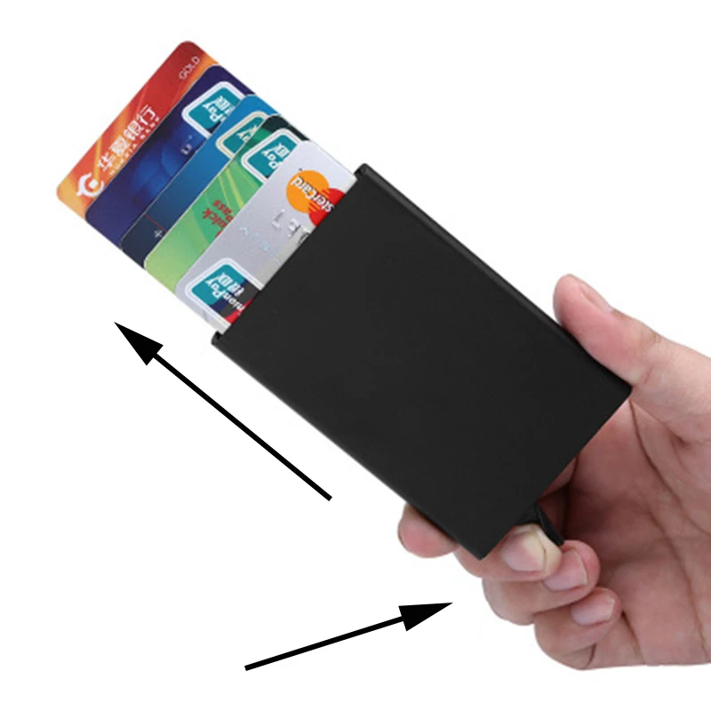 Automatic Pop Up Credit Card Holder Cover High Quality Business Aluminum Card Wallet Travel Cash Clip Holder Cardholder
Automatic Pop Up Credit Card Holder Cover High Quality Business Aluminum Card Wallet Travel Cash Clip Holder Cardholder