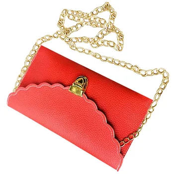 Ladies Handbag Imitation Leather Shoulder Bag Fashion Wallet Long Metal Chain Lady Handbag, Red
Ladies Handbag Imitation Leather Shoulder Bag Fashion Wallet Long Metal Chain Lady Handbag, Red