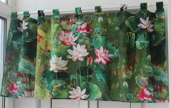 Lotus leaf half shading curtains Piaochuang short half curtain shade bedroom living room
Lotus leaf half shading curtains Piaochuang short half curtain shade bedroom living room