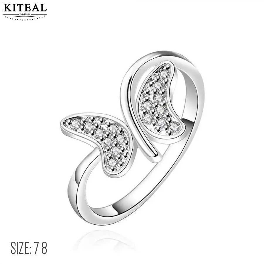 KITEAL Best Gift silver plated 925 stamp zircon ring 7 8 engagement ring for women buttfly to where butterfly anillos sport
KITEAL Best Gift silver plated 925 stamp zircon ring 7 8 engagement ring for women buttfly to where butterfly anillos sport