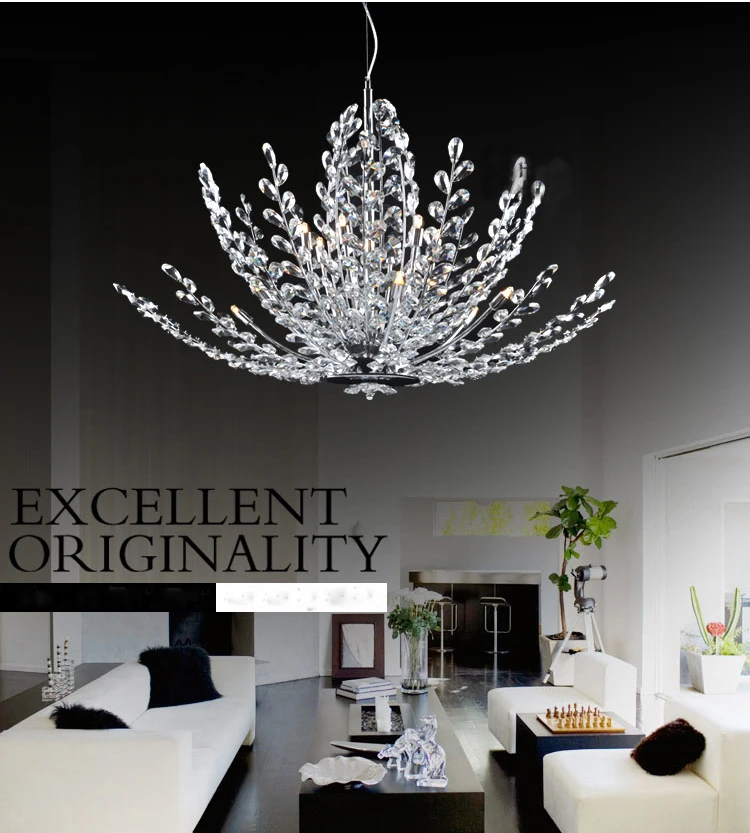 Phube Lighting Luxury K9 Crystal Chandeliers Lustre Light Crystal Tree Chandeliers Light Lighting Inc Bulb+Free shipping!
Phube Lighting Luxury K9 Crystal Chandeliers Lustre Light Crystal Tree Chandeliers Light Lighting Inc Bulb+Free shipping!