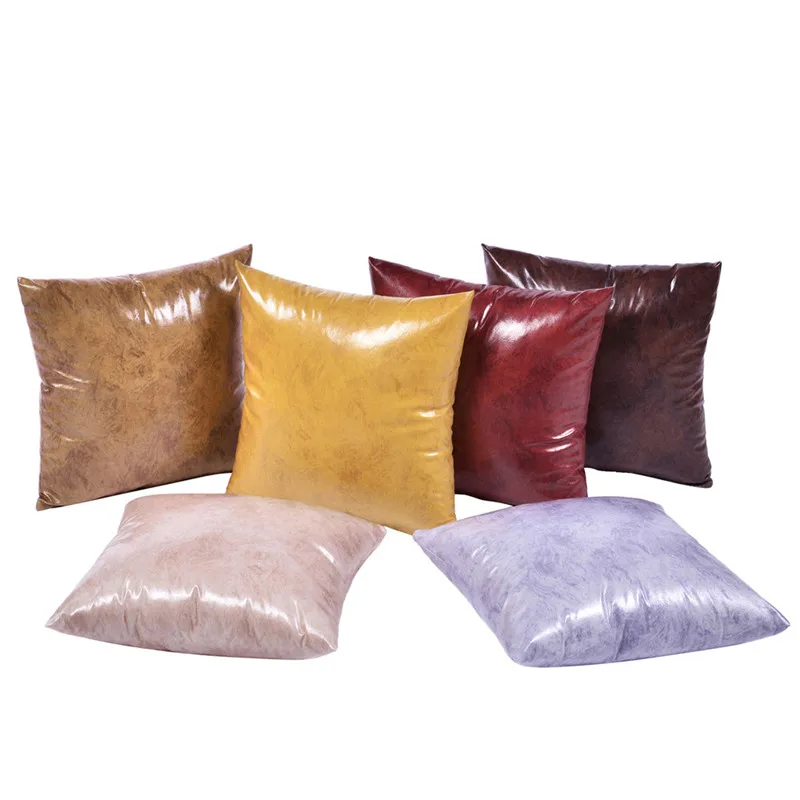 45x45cm Solid Color Leather Sofa Chair Seat Decor Cushion Cover Living Room Throw Pillowcase Home Decor
45x45cm Solid Color Leather Sofa Chair Seat Decor Cushion Cover Living Room Throw Pillowcase Home Decor