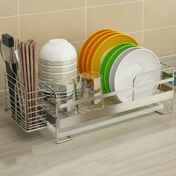 Kitchen Rack Stainless Steel Dish Rack Drain Single Layer Dish Rack Drain Basket Leaky Basket Chopsticks Storage Rack
Kitchen Rack Stainless Steel Dish Rack Drain Single Layer Dish Rack Drain Basket Leaky Basket Chopsticks Storage Rack