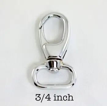 3/4 inch (20mm) inside wide - Nickel Lobster Swivel Clasps Silver Snap Hook 50pcs/lot
3/4 inch (20mm) inside wide - Nickel Lobster Swivel Clasps Silver Snap Hook 50pcs/lot
