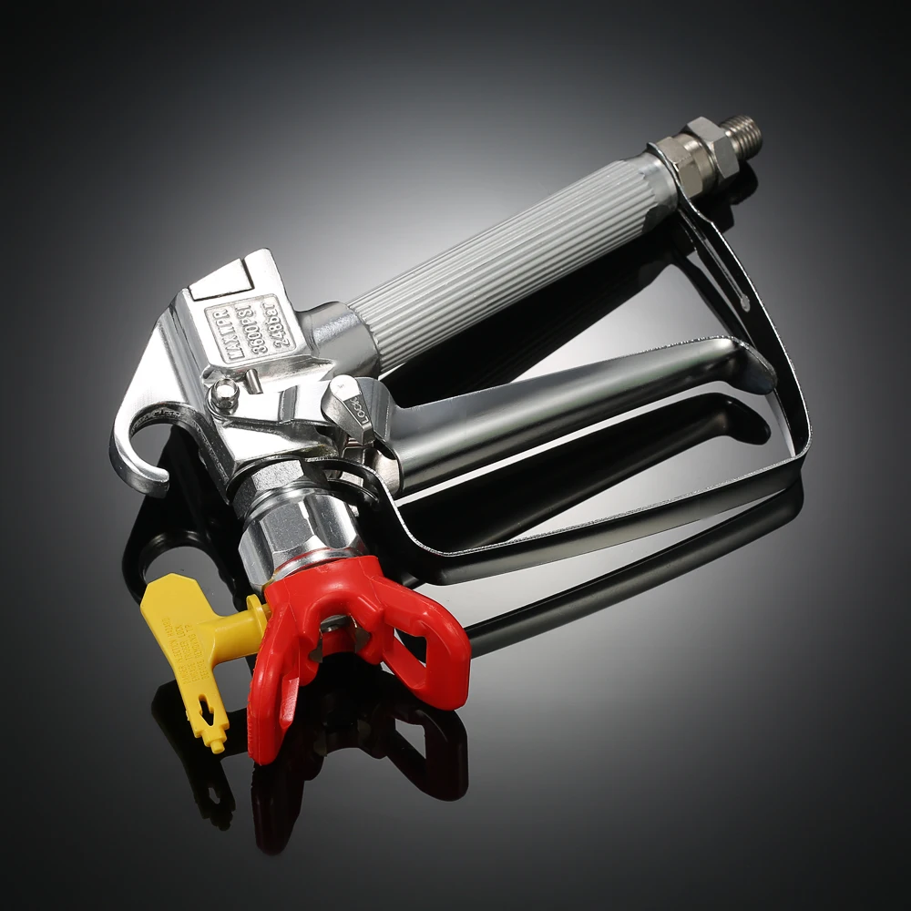 3600PSI High Pressure Airless Paint Spray Gun +517 Spray Tip + Nozzle Guard for Wagner Titan Pump Sprayer Spraying Machine
3600PSI High Pressure Airless Paint Spray Gun +517 Spray Tip + Nozzle Guard for Wagner Titan Pump Sprayer Spraying Machine