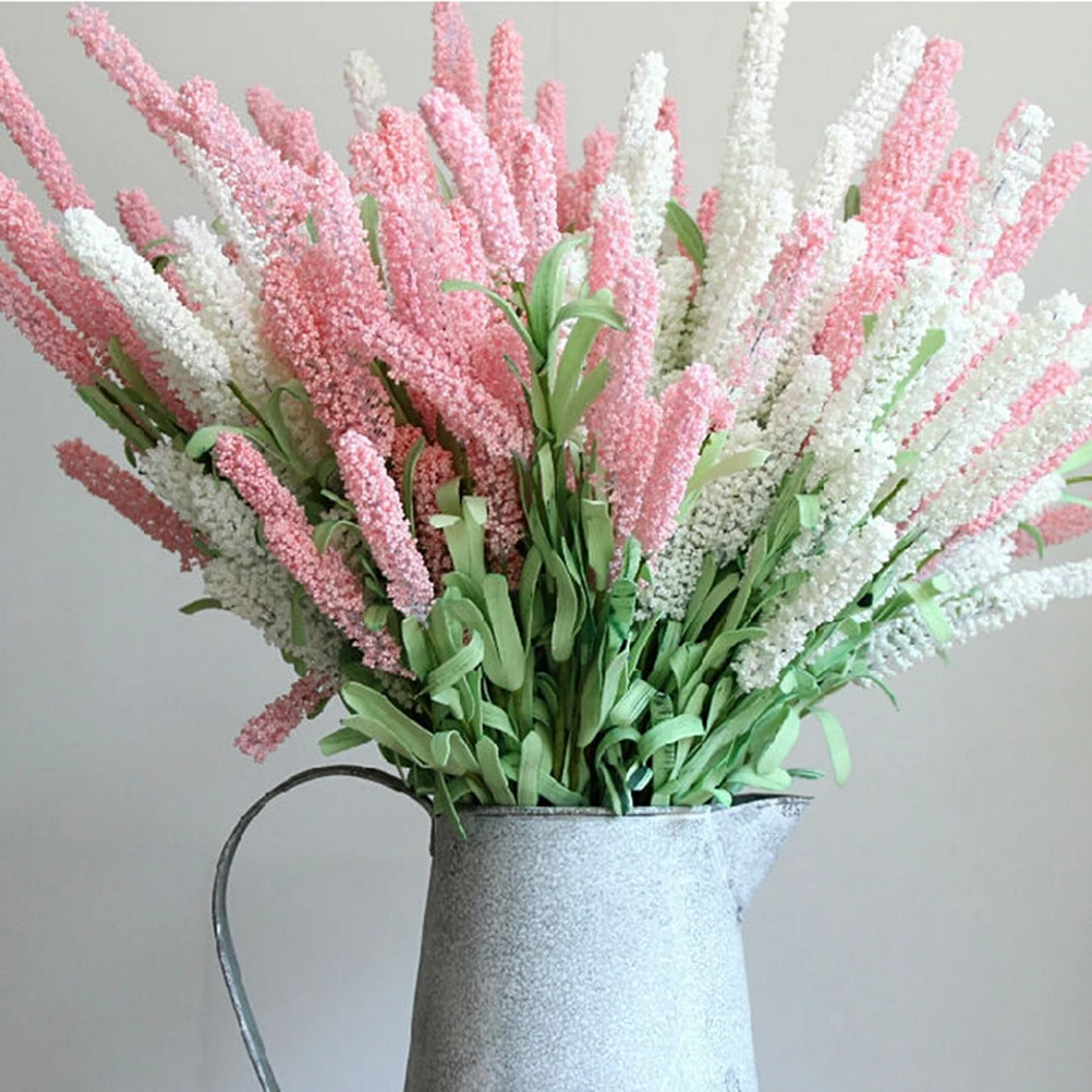 12 Heads Artificial Lavender Flower Leaves Bouquet Home Garden Decorations New Wedding Party Supplies
12 Heads Artificial Lavender Flower Leaves Bouquet Home Garden Decorations New Wedding Party Supplies