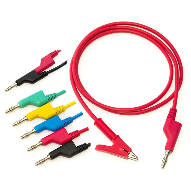 1M 4mm Banana Plug to Crocodile Alligator Clip Test Probe Lead Wire Test Cable 1PC J3
1M 4mm Banana Plug to Crocodile Alligator Clip Test Probe Lead Wire Test Cable 1PC J3