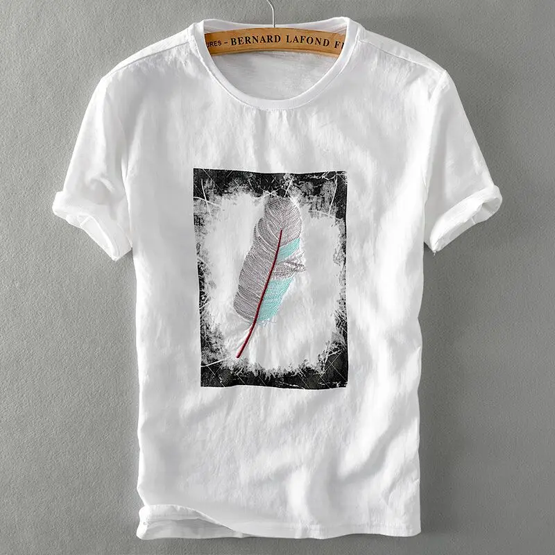 Suehaiwe's brand short sleeve embroidery linen t shirt men white summer men t-shirt fashion casual tshirt mens camiseta camisa
Suehaiwe's brand short sleeve embroidery linen t shirt men white summer men t-shirt fashion casual tshirt mens camiseta camisa