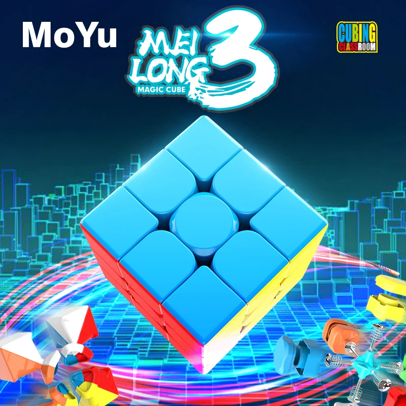 

MoYu MeiLong 3x3x3 Puzzles Magic Cube 3x3 Speed Cubes Stickerless Puzzle Neo Cube Professinal 3 By 3 Speedcube Brain Teaser