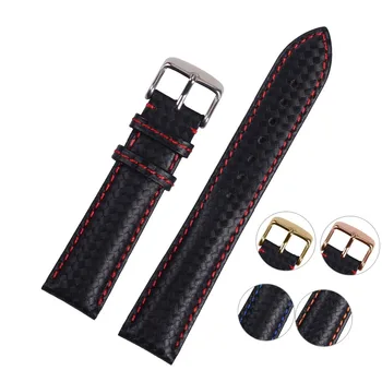 Weave pattern watch band Special Design Carbon Fiber Look Genuine Leather Watchband Different Colors 20mm 22mm
Weave pattern watch band Special Design Carbon Fiber Look Genuine Leather Watchband Different Colors 20mm 22mm