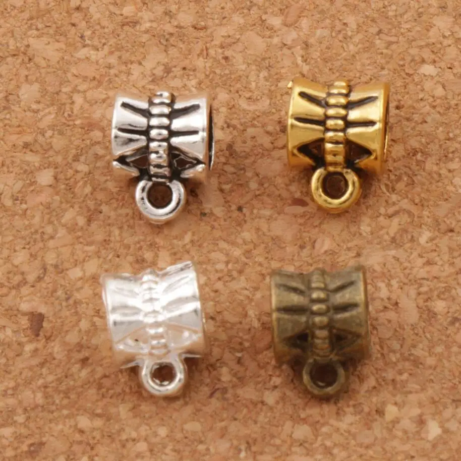 Free Ship 50Pcs Tibetan Silver Heart Spacer Beads For Jewelry Making 5x9mm