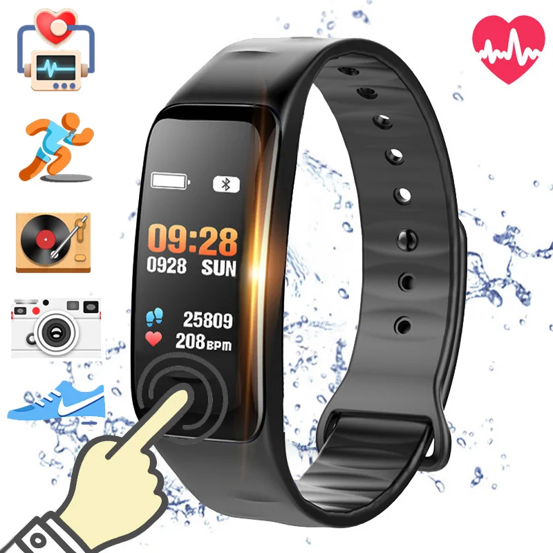 

Smart Bracelet Fitness Tracker Activity Heart Rate Monitor Wristbands Health Bracelet Pedometer Band Smart Watch Men Smartband,,