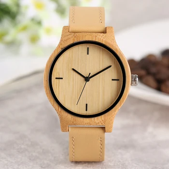 Top Minimalist Women Watch Natural Bamboo Wood Quartz Wristwatch Handmade Genuine Leather Pin Buckle Bracelet relogios feminino
Top Minimalist Women Watch Natural Bamboo Wood Quartz Wristwatch Handmade Genuine Leather Pin Buckle Bracelet relogios feminino