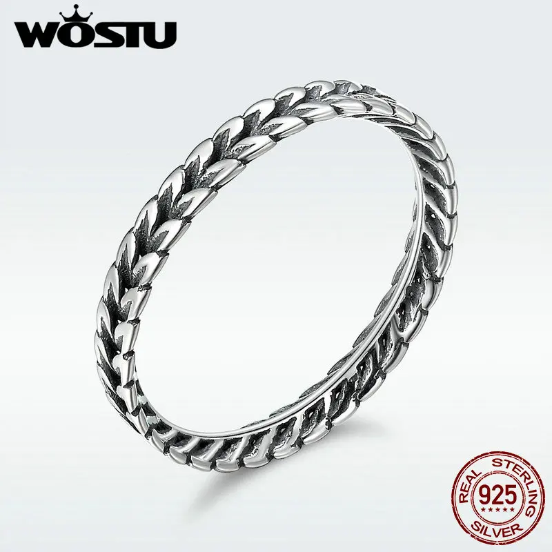 WOSTU Authentic 100% 925 Sterling Silver Vintage Smell Of Field Stackable Rings For Women Fine Silver Jewelry Gift DXR139
WOSTU Authentic 100% 925 Sterling Silver Vintage Smell Of Field Stackable Rings For Women Fine Silver Jewelry Gift DXR139