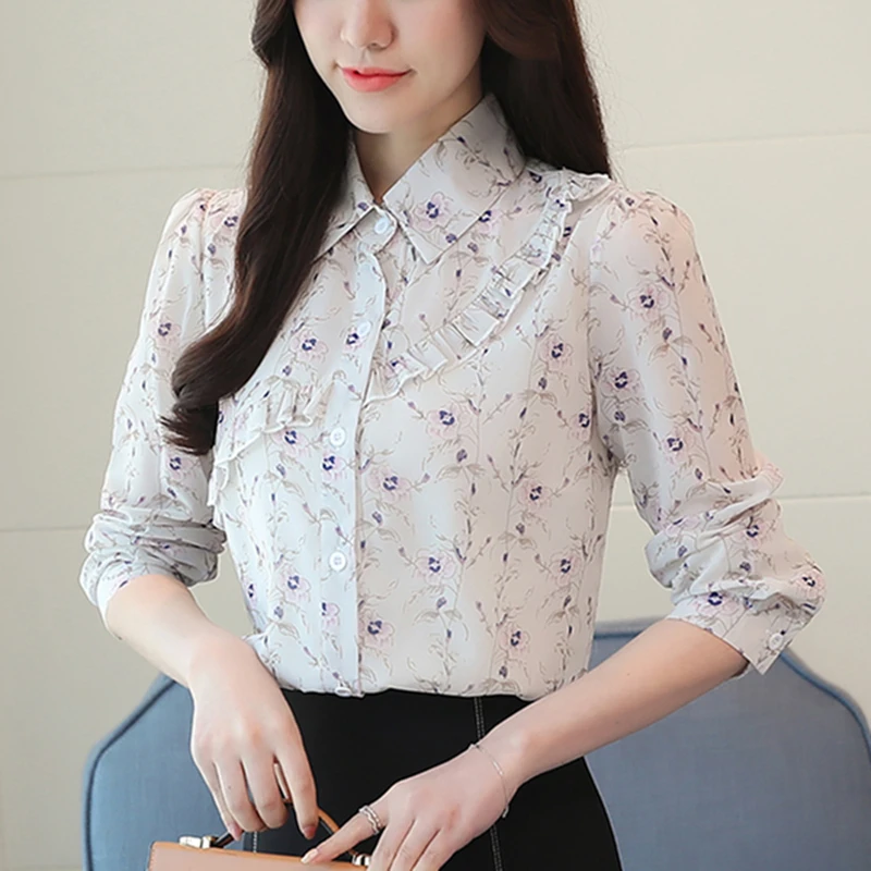 Womens Tops and Blouses Chiffon Women Blouses White Women Long Sleeve Shirts Plus Size XXL Korean Fashion Clothing 
Womens Tops and Blouses Chiffon Women Blouses White Women Long Sleeve Shirts Plus Size XXL Korean Fashion Clothing