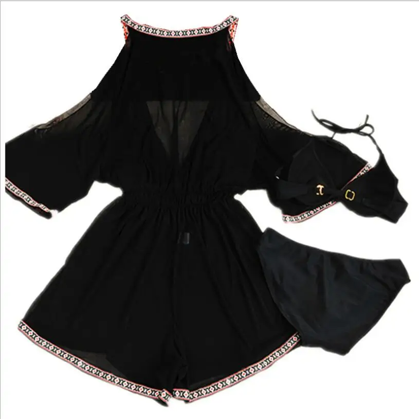 2019 New Women Sexy Black Swimsuit Underwire Bikini Three Piece Biquinis Set Push Up Swim Beach Wear Skirt Bathing Suit Swimwear
2019 New Women Sexy Black Swimsuit Underwire Bikini Three Piece Biquinis Set Push Up Swim Beach Wear Skirt Bathing Suit Swimwear