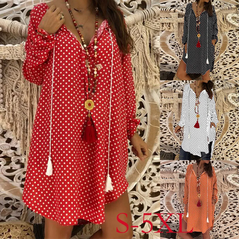MUQGEW 2019 Spring New Casual Women Dress High Quality Wave Point 4 Color S-XXXXXL Size Beach Party Dress
MUQGEW 2019 Spring New Casual Women Dress High Quality Wave Point 4 Color S-XXXXXL Size Beach Party Dress