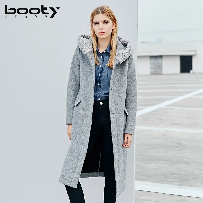 Bootyjeans fall Winter hooded long coat British Street Style Women High Quality Wool Coat X-long Light Gray Hooded Woolen Coat
Bootyjeans fall Winter hooded long coat British Street Style Women High Quality Wool Coat X-long Light Gray Hooded Woolen Coat