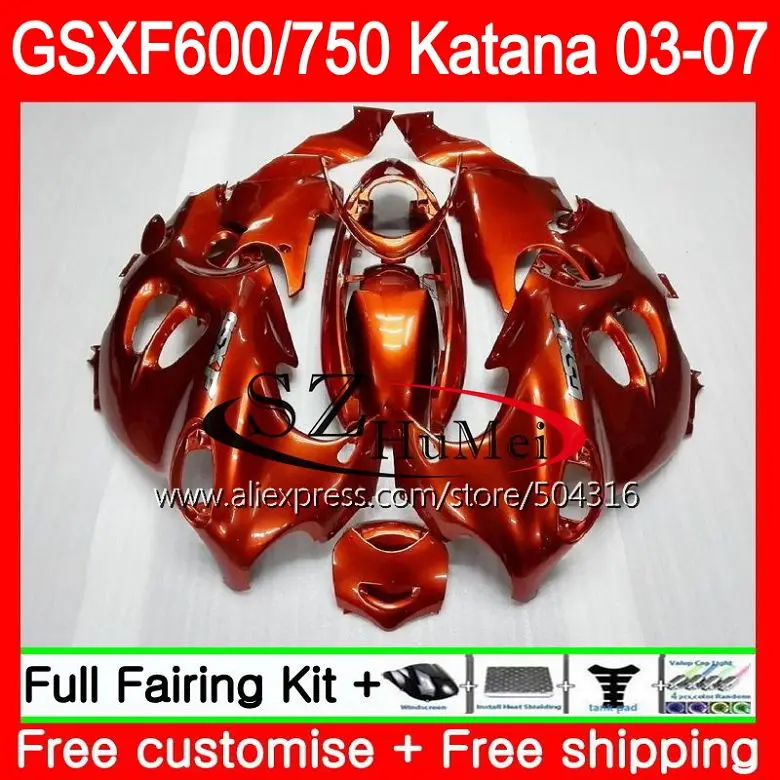 Body For SUZUKI KATANA GSX750F GSXF 750 Gloss orange 600 34SH13 GSXF600 03 04 05 06 07 GSXF750 2003 2004 2005 2006 2007 Fairings
Body For SUZUKI KATANA GSX750F GSXF 750 Gloss orange 600 34SH13 GSXF600 03 04 05 06 07 GSXF750 2003 2004 2005 2006 2007 Fairings