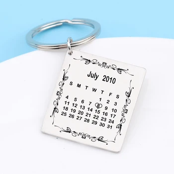 date custom Anniversary Wedding Calendar Keychain special day keyring gifts for couples family lover's friends keys holder car
date custom Anniversary Wedding Calendar Keychain special day keyring gifts for couples family lover's friends keys holder car