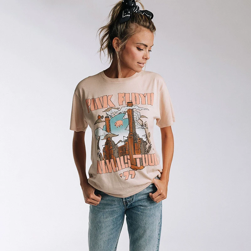 Floyd Print Boyfriend Tee Women Summer Clothes 2019 Short Sleeve O neck Vintage T Shirt Boho Loose Letter Retro T-Shirt Shirts
Floyd Print Boyfriend Tee Women Summer Clothes 2019 Short Sleeve O neck Vintage T Shirt Boho Loose Letter Retro T-Shirt Shirts