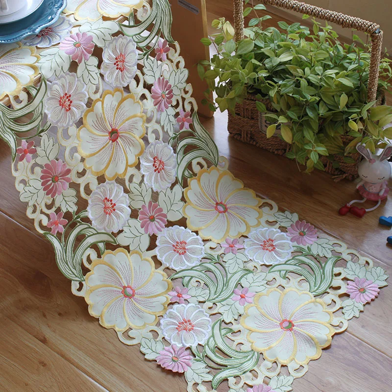 2019 lace mantel Embroidery Table Runner Pastoral Fabric Tea table cloth,Luxury Table mat table Cover for decoration tapetes
2019 lace mantel Embroidery Table Runner Pastoral Fabric Tea table cloth,Luxury Table mat table Cover for decoration tapetes