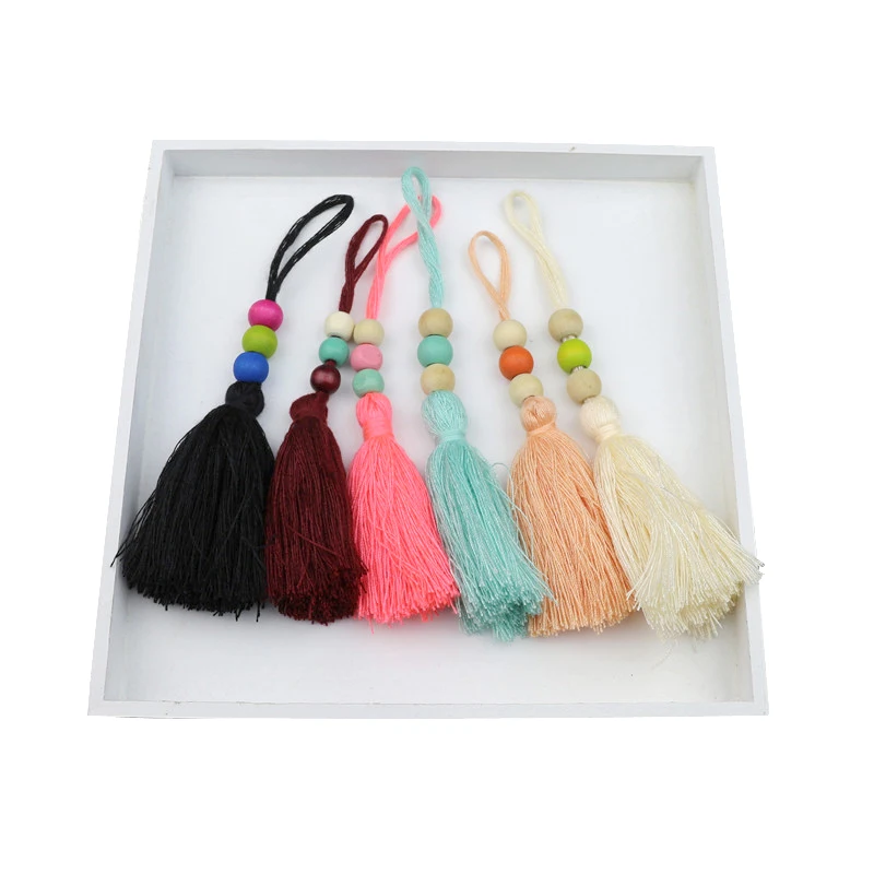 10Pcs Bohemian Style Wooden Beads Tassel Fringe Pendant DIY Hand Material Cord Party Tassel Trim Curtains Decor Tassels Ribbon
10Pcs Bohemian Style Wooden Beads Tassel Fringe Pendant DIY Hand Material Cord Party Tassel Trim Curtains Decor Tassels Ribbon