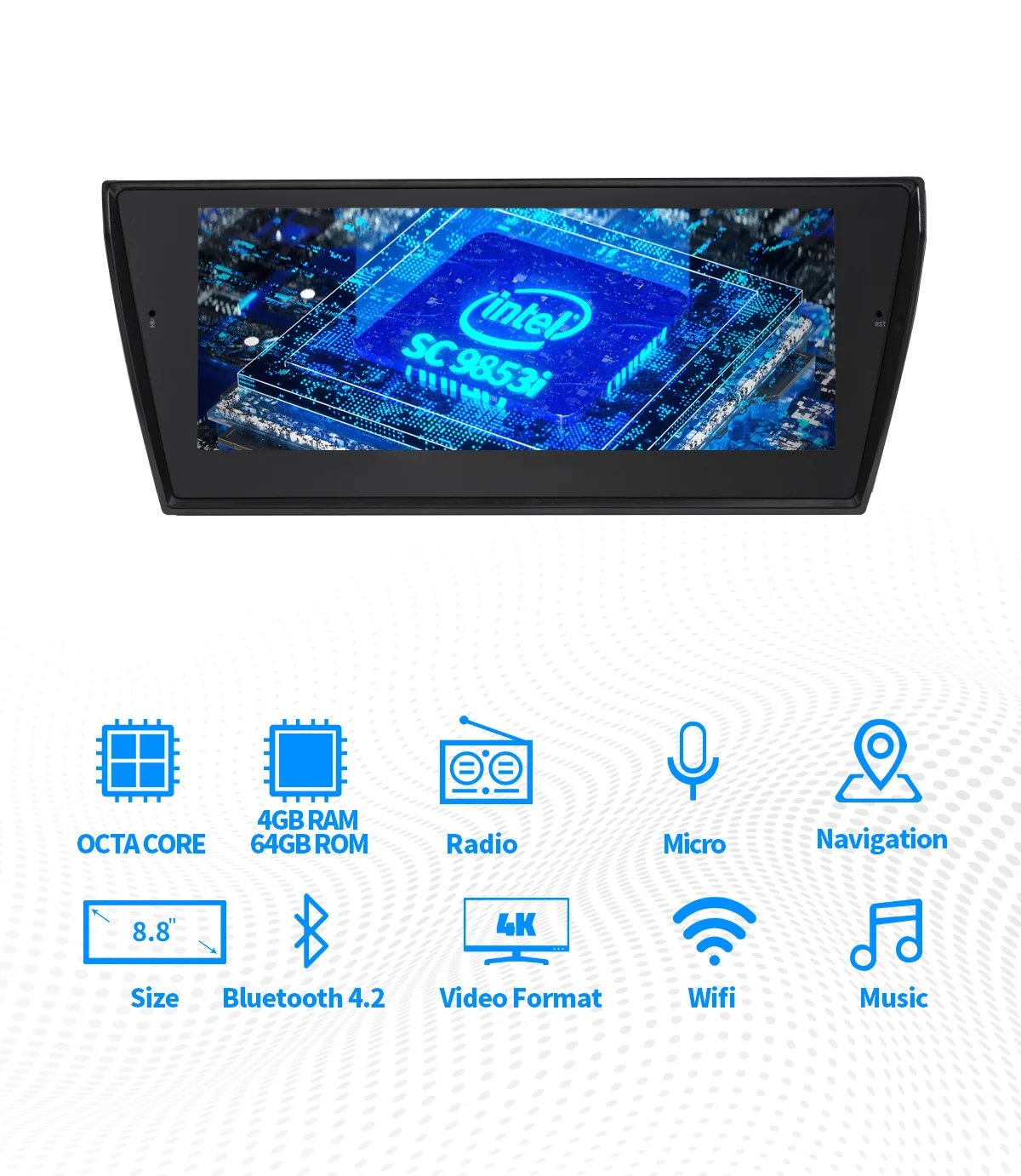 Sale 8.8"Andorid 8.1 Car Radio Stereo Double 2 Din 4GB+64GB Head Unit For Toyota Corolla 2014-2016 GPS Multimedia Player Built-in DSP 2 Sale 8.8"Andorid 8.1 Car Radio Stereo Double 2 Din 4GB+64GB Head Unit For Toyota Corolla 2014-2016 GPS Multimedia Player Built-in DSP 2