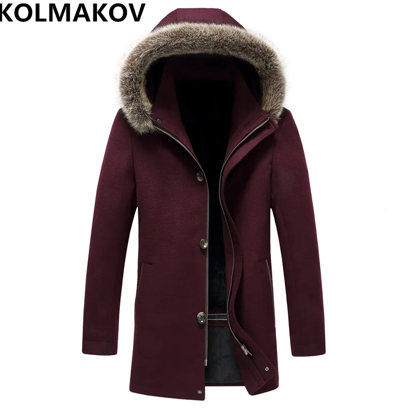 2018 New Men's Woolen trench coats Parka winter Coat Men fur collars Thicken Warm Hooded Overcoat long style wool jackets
2018 New Men's Woolen trench coats Parka winter Coat Men fur collars Thicken Warm Hooded Overcoat long style wool jackets