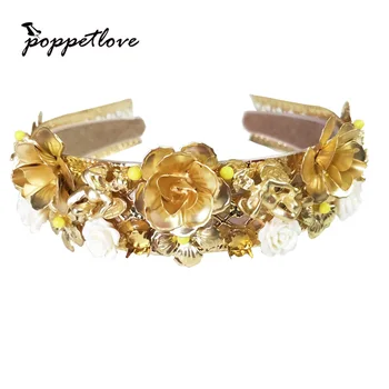 Baroque All Match Hairband Gold Flower Rhinestone Twist Women Hair Accessories Many Colors Slip-Proof Girl Hairwear Headband 
Baroque All Match Hairband Gold Flower Rhinestone Twist Women Hair Accessories Many Colors Slip-Proof Girl Hairwear Headband