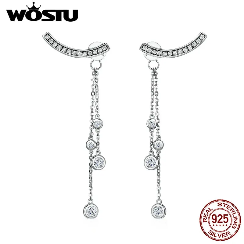 WOSTU New Arrival 100% 925 Sterling Silver Swinging Light Long Tassel Earrings for Women Sterling Silver Jewelry FIE140
WOSTU New Arrival 100% 925 Sterling Silver Swinging Light Long Tassel Earrings for Women Sterling Silver Jewelry FIE140