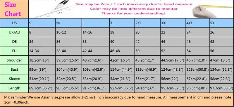 Blouse Size Chart