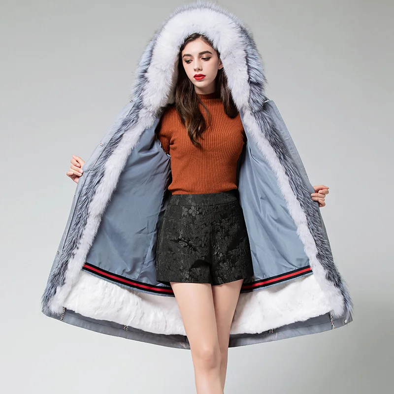 Large Real Fox Fur Collar 2019 Waterproof Parka Real Fur Coat Winter Jacket Women Hooded Real Rabbit Fur Liner Warm Streetwear
Large Real Fox Fur Collar 2019 Waterproof Parka Real Fur Coat Winter Jacket Women Hooded Real Rabbit Fur Liner Warm Streetwear