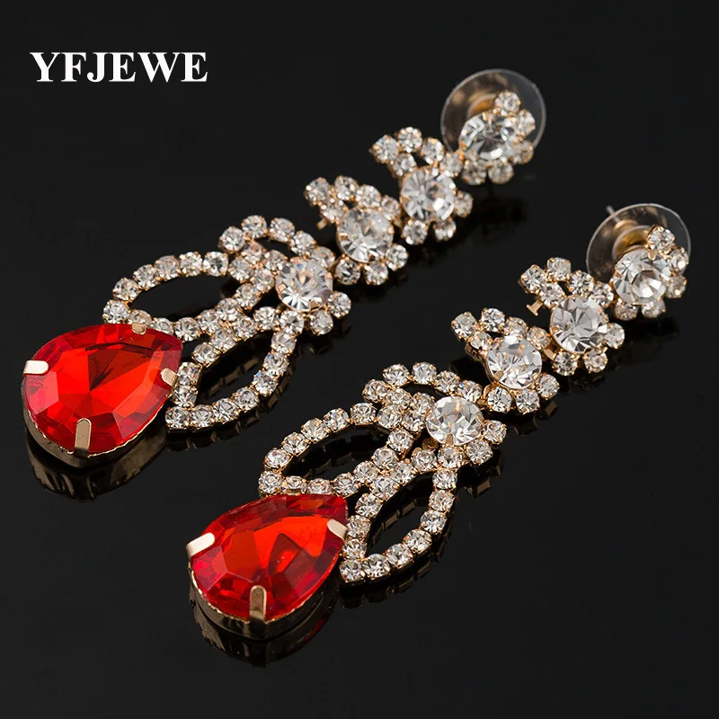 YFJEWE four-color sparkling crystal earrings women's fashion accessories ear jewelry authentic popular decorative stones #E206
YFJEWE four-color sparkling crystal earrings women's fashion accessories ear jewelry authentic popular decorative stones #E206
