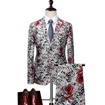 (Jacket+Pants) Men's Suits Business Slim Fit Casual Man Wedding 2 Pieces Suits Dress Party Suit Flower Color Size M-5XL
(Jacket+Pants) Men's Suits Business Slim Fit Casual Man Wedding 2 Pieces Suits Dress Party Suit Flower Color Size M-5XL